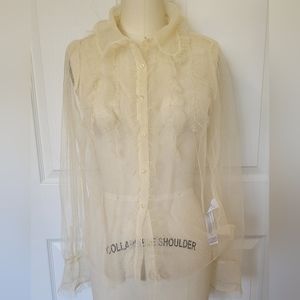 Zara Cream colored blouse